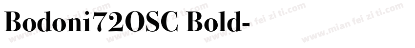 Bodoni72OSC Bold字体转换